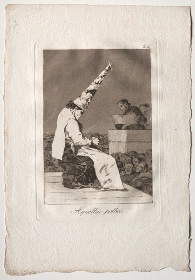 Ochenta Caprichos: Aquellos Polbos, 1793-1798 de Francisco de Goya