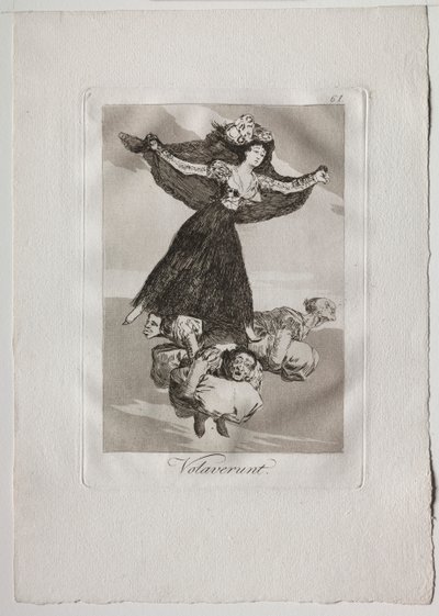 Ochenta Caprichos: Volaverunt de Francisco de Goya