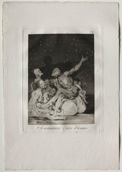 Ochenta Caprichos: Cuando amanezca nos iremos, 1793-1798 de Francisco de Goya