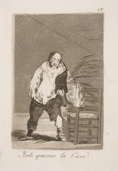 Y queman su casa de Francisco de Goya