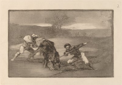 Otro modo de cazar a pie de Francisco de Goya