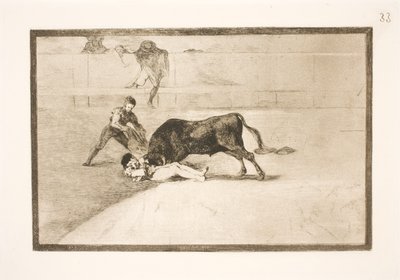 La trágica muerte de Pepe Illos en la arena de Madrid de Francisco de Goya
