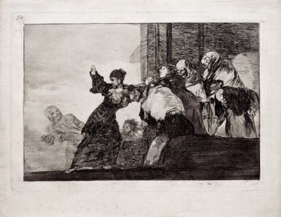 Pobre locura de la serie Los Disparates, 1815-1819 de Francisco de Goya