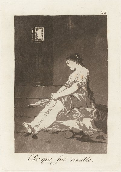 Porque fue sensible de Francisco de Goya