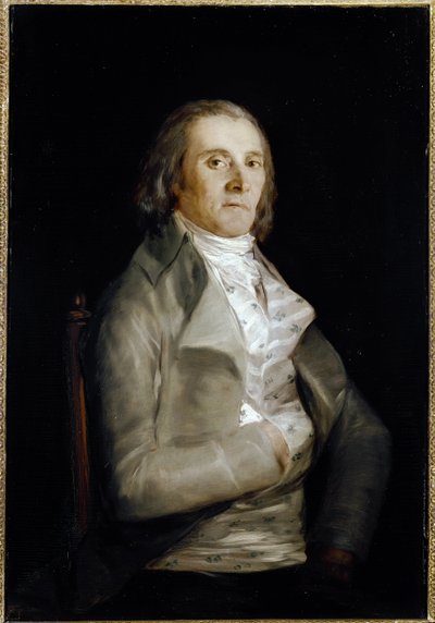Retrato de Don Andrés del Peral (activo 1770-1820) pintor decorador de Francisco de Goya