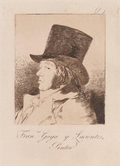 Retrato del Artista, finales del siglo XVIII-principios del siglo XIX de Francisco de Goya