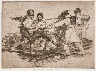 Con razón o sin ella, de la serie Los desastres de la guerra de Francisco de Goya