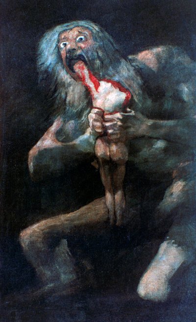 Saturno devorando a uno de sus hijos de Francisco de Goya