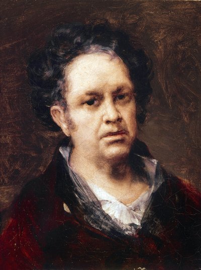 Autorretrato a los 69 años de Francisco de Goya