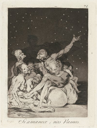 Si amanece, nos vamos de Francisco de Goya