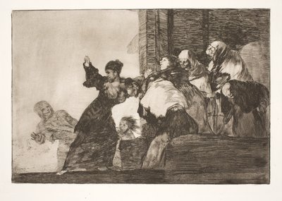 Pobre necedad (Dos cabezas son mejor que una) de Francisco de Goya