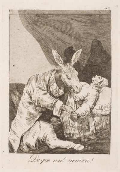 ¿El médico o la enfermedad lo matarán? de Francisco de Goya