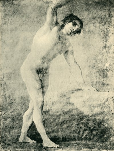 Desnudo masculino de pie, 1789, 1943 de Francisco de Goya