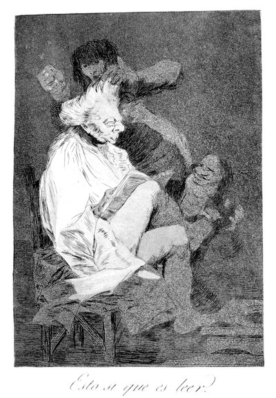 Eso ciertamente es saber leer, 1799 de Francisco de Goya