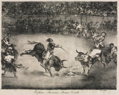 Los Toros de Burdeos: El famoso americano, Mariano Ceballos de Francisco de Goya