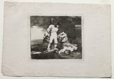 Los desastres de la guerra: Y no hay remedio, 1810-1820 de Francisco de Goya