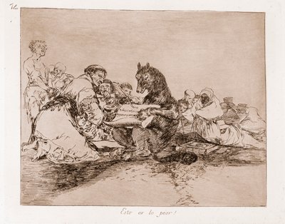 Los desastres de la guerra: Esto es lo peor de Francisco de Goya