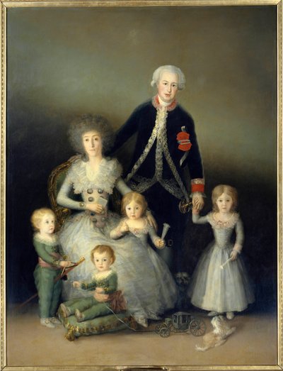El Duque de Osuna, Pedro de Alcántara y su familia. Pintura de Francisco de Goya y Lucientes, 1788. Madrid, Museo del Prado de Francisco de Goya