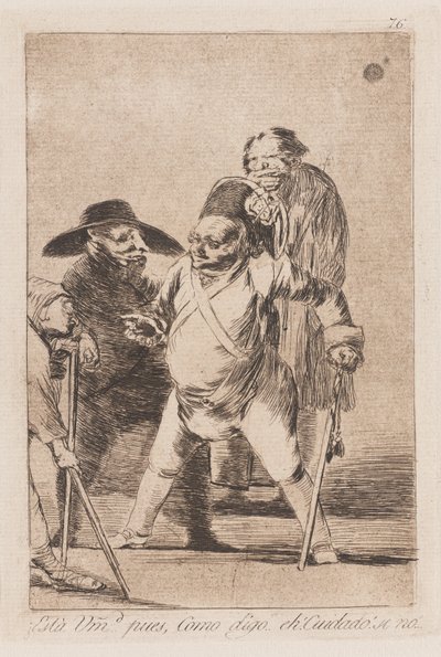 El Hábito del Mando, finales del siglo XVIII-principios del siglo XIX (impresión) de Francisco de Goya