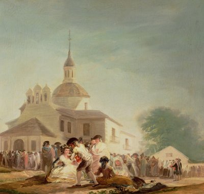 La ermita de San Isidro, Madrid, 1788 de Francisco de Goya
