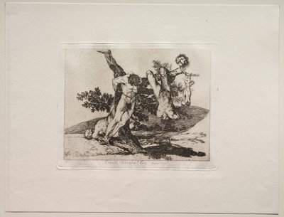 Los horrores de la guerra: ¡Una hazaña heroica! Con hombres muertos de Francisco de Goya