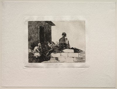 Los horrores de la guerra: Las apelaciones son en vano de Francisco de Goya