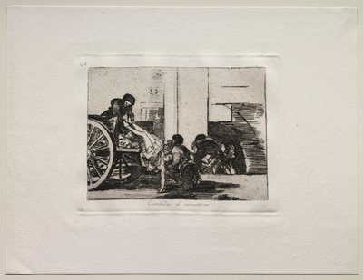 Los horrores de la guerra: Carretadas al cementerio de Francisco de Goya