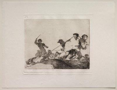 Los horrores de la guerra: Se lo merecía de Francisco de Goya