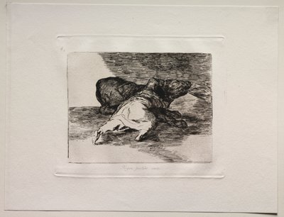 Los horrores de la guerra: Saca algo de ello de Francisco de Goya