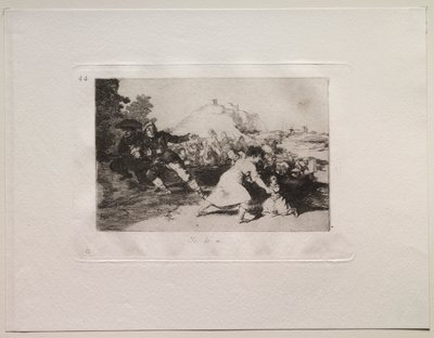 Los horrores de la guerra: Lo vi de Francisco de Goya