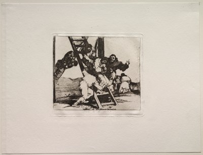 Los Horrores de la Guerra: ¡Es un Paso Difícil! de Francisco de Goya