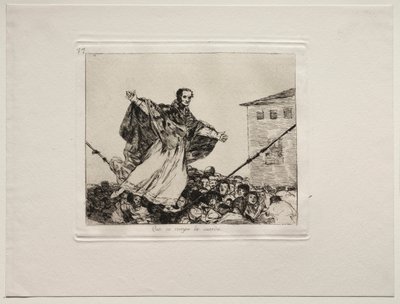 Los horrores de la guerra: Que se rompa la cuerda de Francisco de Goya