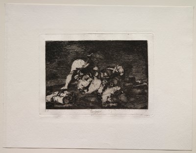 Los horrores de la guerra: Ni estos tampoco de Francisco de Goya