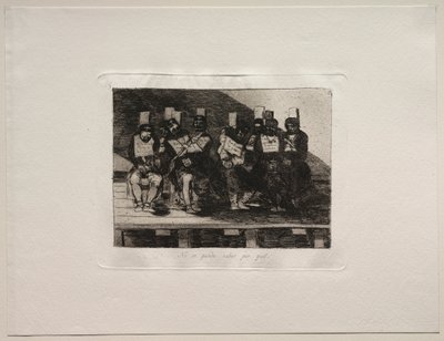 Los horrores de la guerra: No se puede decir por qué de Francisco de Goya