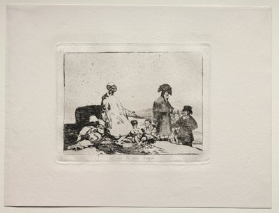 Los horrores de la guerra: Quizás sean de otra raza de Francisco de Goya
