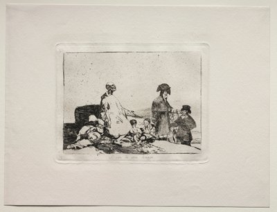 Los horrores de la guerra: Tal vez sean de otra raza de Francisco de Goya