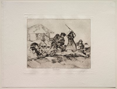 Los horrores de la guerra: Chusma de Francisco de Goya