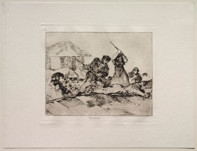 Los horrores de la guerra: Chusma de Francisco de Goya