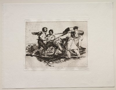 Los horrores de la guerra: con razón o sin ella de Francisco de Goya