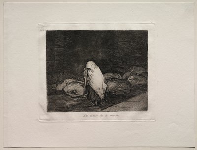 Los horrores de la guerra: Las camas de la muerte de Francisco de Goya