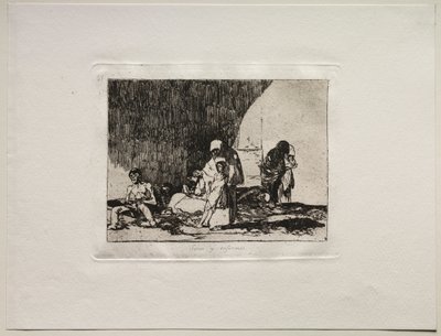 Los horrores de la guerra: Los sanos y los enfermos de Francisco de Goya