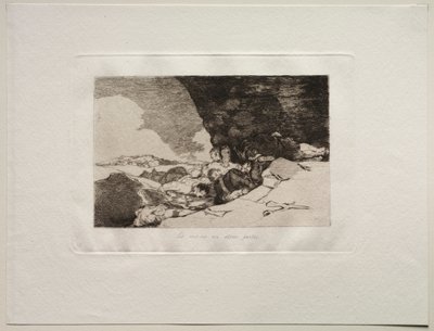 Los horrores de la guerra: Lo mismo en otro lugar de Francisco de Goya