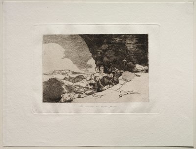 Los horrores de la guerra: Lo mismo en otro lugar de Francisco de Goya