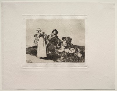Los horrores de la guerra: Lo peor es mendigar de Francisco de Goya