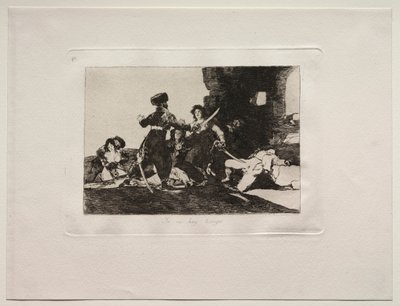 Los horrores de la guerra: No hay tiempo ahora de Francisco de Goya