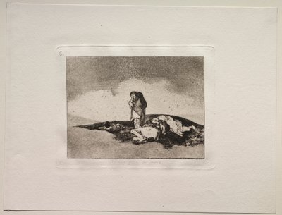 Los horrores de la guerra: No hay nadie para ayudarlos de Francisco de Goya