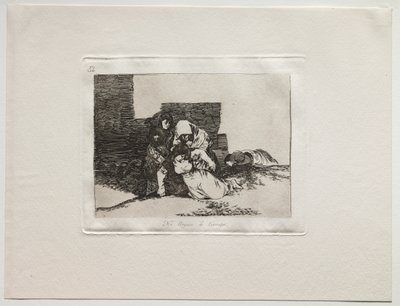 Los horrores de la guerra: No llegan a tiempo de Francisco de Goya