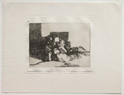 Los horrores de la guerra: No llegan a tiempo de Francisco de Goya
