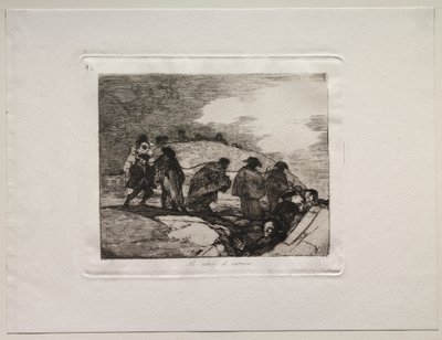 Los horrores de la guerra: No conocen el camino de Francisco de Goya