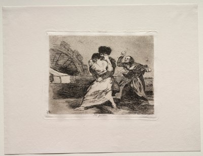 Los horrores de la guerra: No les gusta de Francisco de Goya